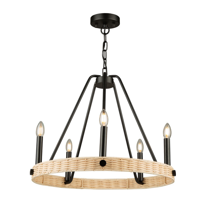 Artcraft Perris AC11715BK Chandelier Light - Black