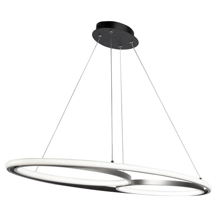 Artcraft Gemini AC6670NB Pendant Light - Black,  Nickel