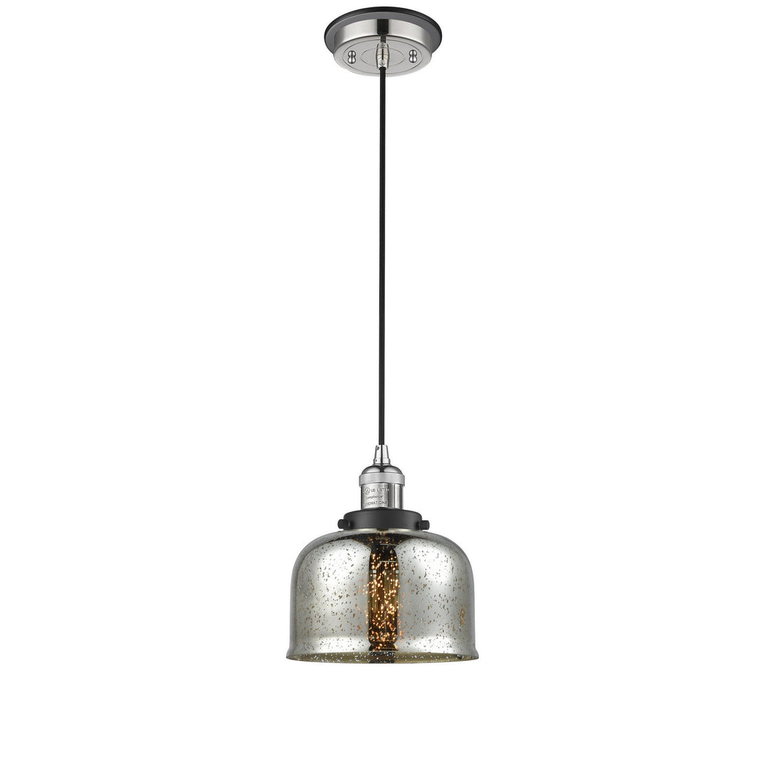 Innovations Franklin Restoration 201CBP-PNBK-G78 Pendant Light - Polished Nickel