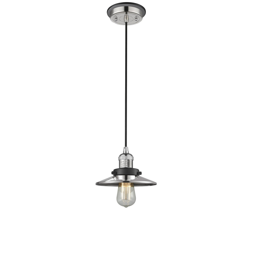 Innovations Franklin Restoration 201CBP-PNBK-M1-PN Pendant Light - Polished Nickel