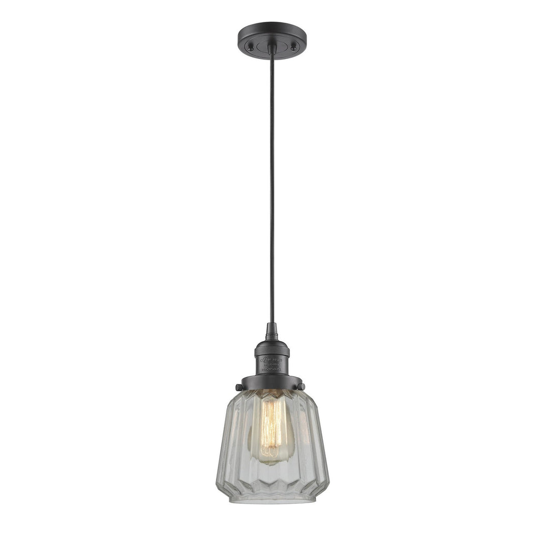 Innovations Franklin Restoration 201C-OB-G142-LED Pendant Light - Oil Rubbed Bronze