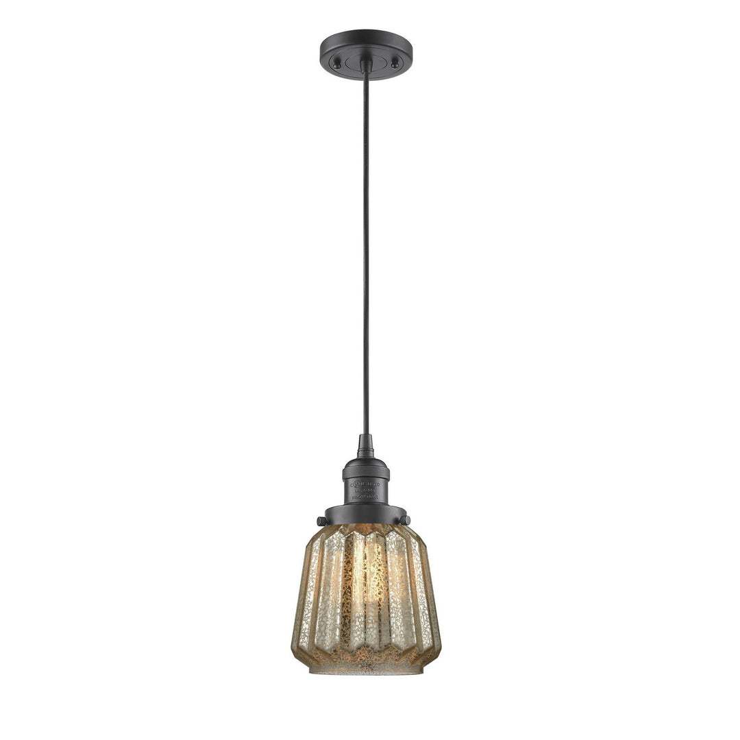 Innovations Franklin Restoration 201C-OB-G146-LED Pendant Light - Oil Rubbed Bronze