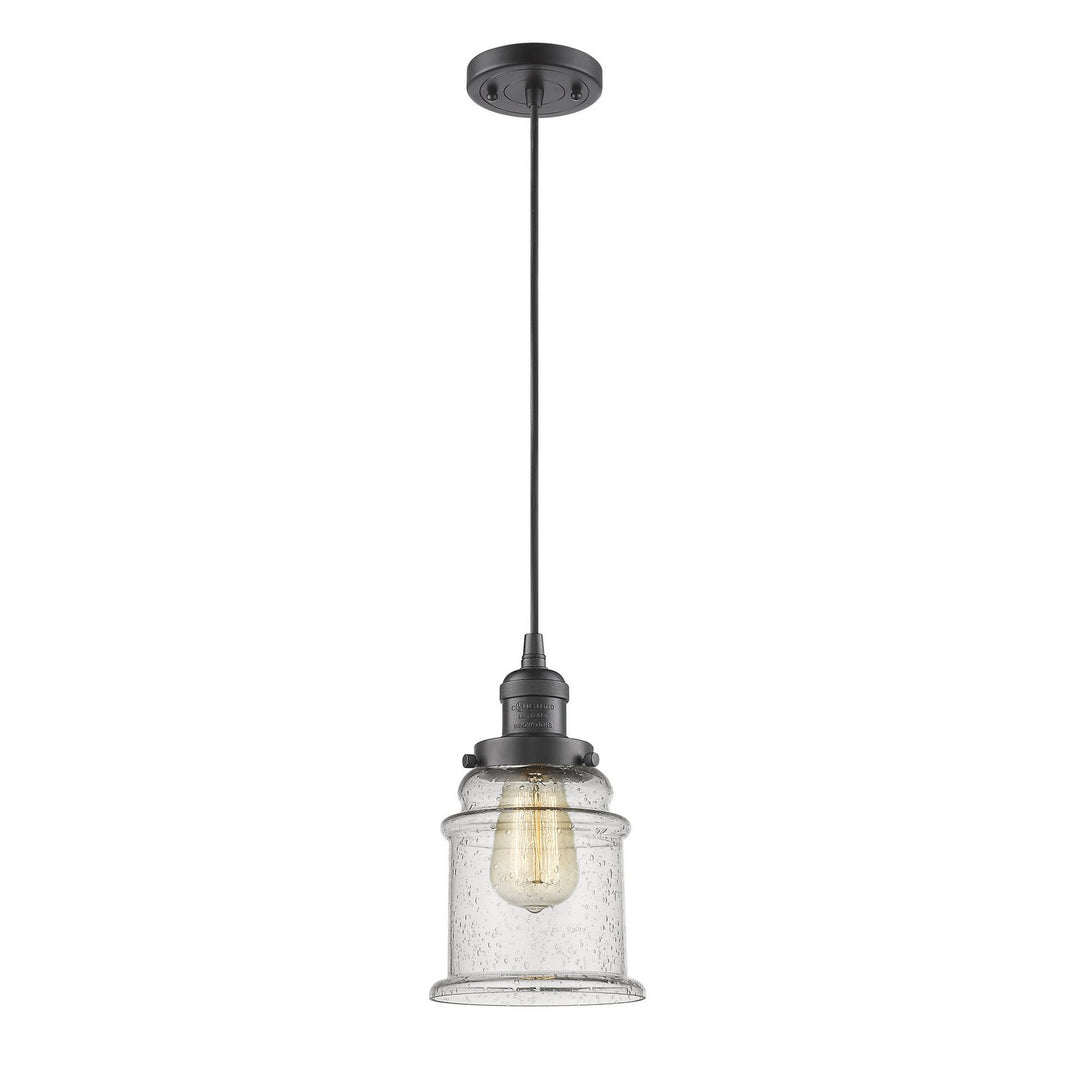 Innovations Franklin Restoration 201C-OB-G184-LED Pendant Light - Oil Rubbed Bronze