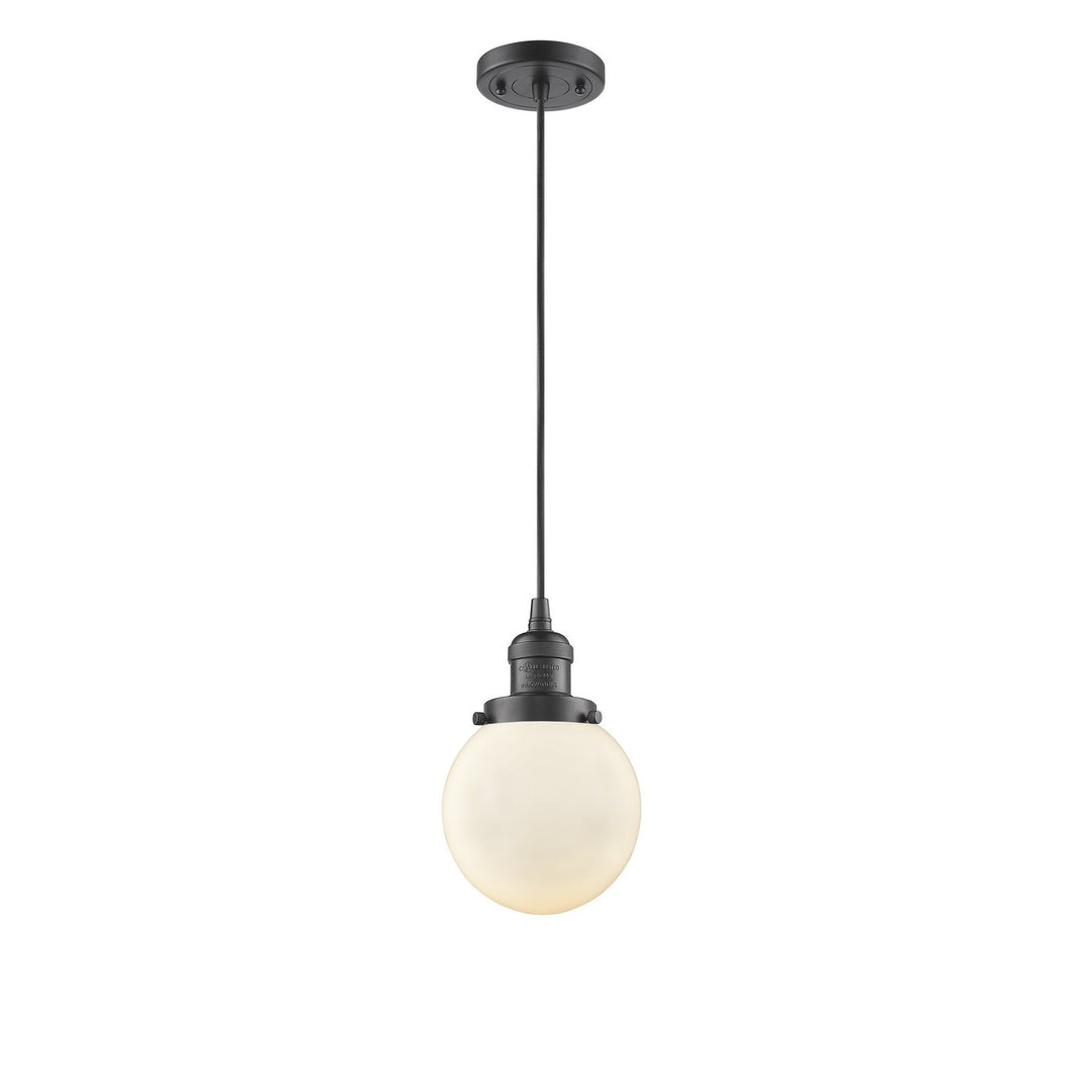 Innovations Franklin Restoration 201C-OB-G201-6-LED Pendant Light - Oil Rubbed Bronze