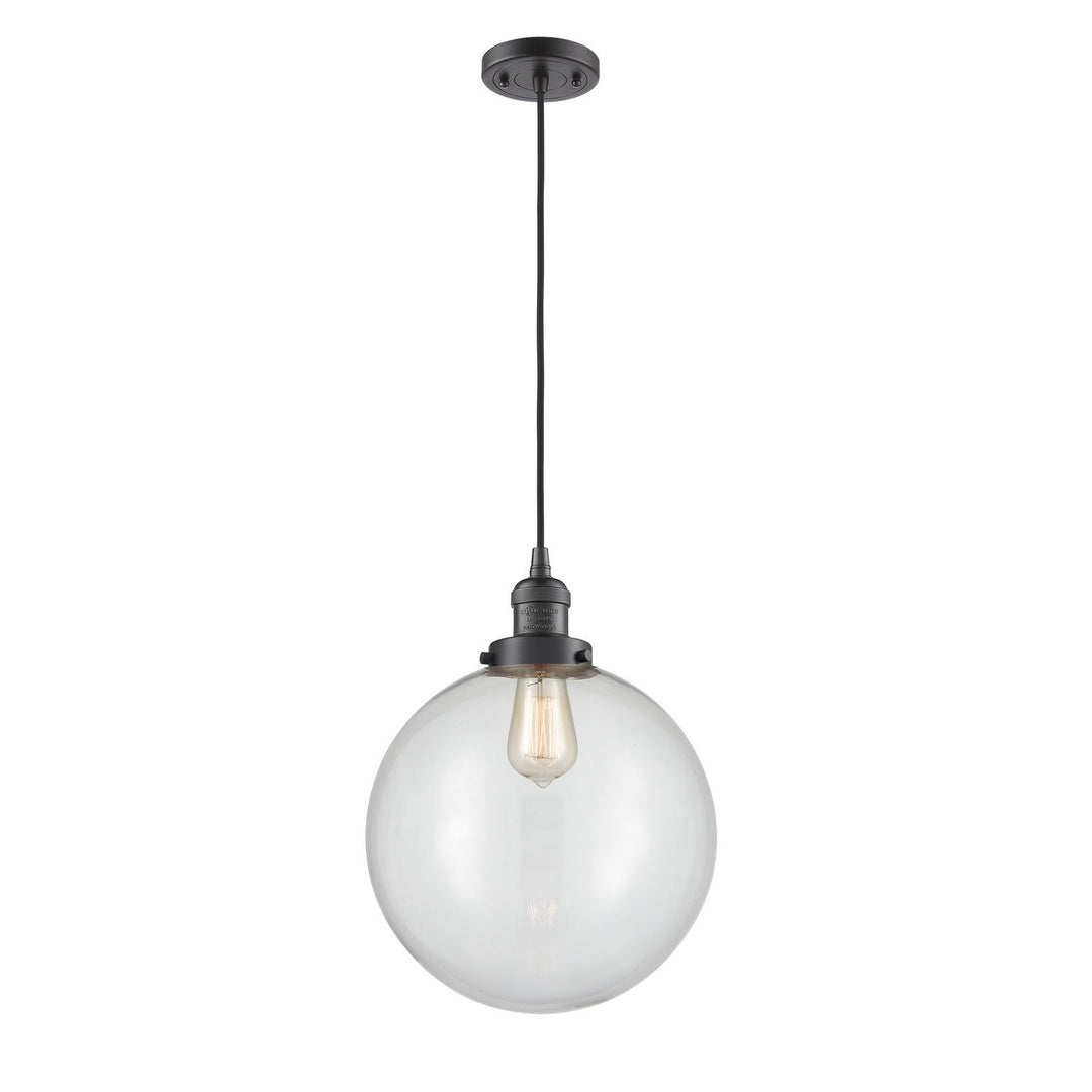 Innovations Franklin Restoration 201C-OB-G202-12-LED Pendant Light - Oil Rubbed Bronze