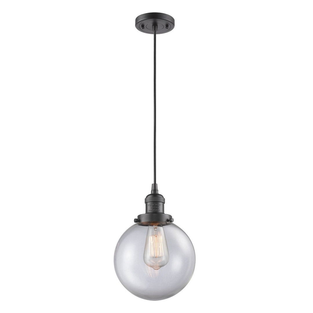 Innovations Franklin Restoration 201C-OB-G202-8 Pendant Light - Oil Rubbed Bronze