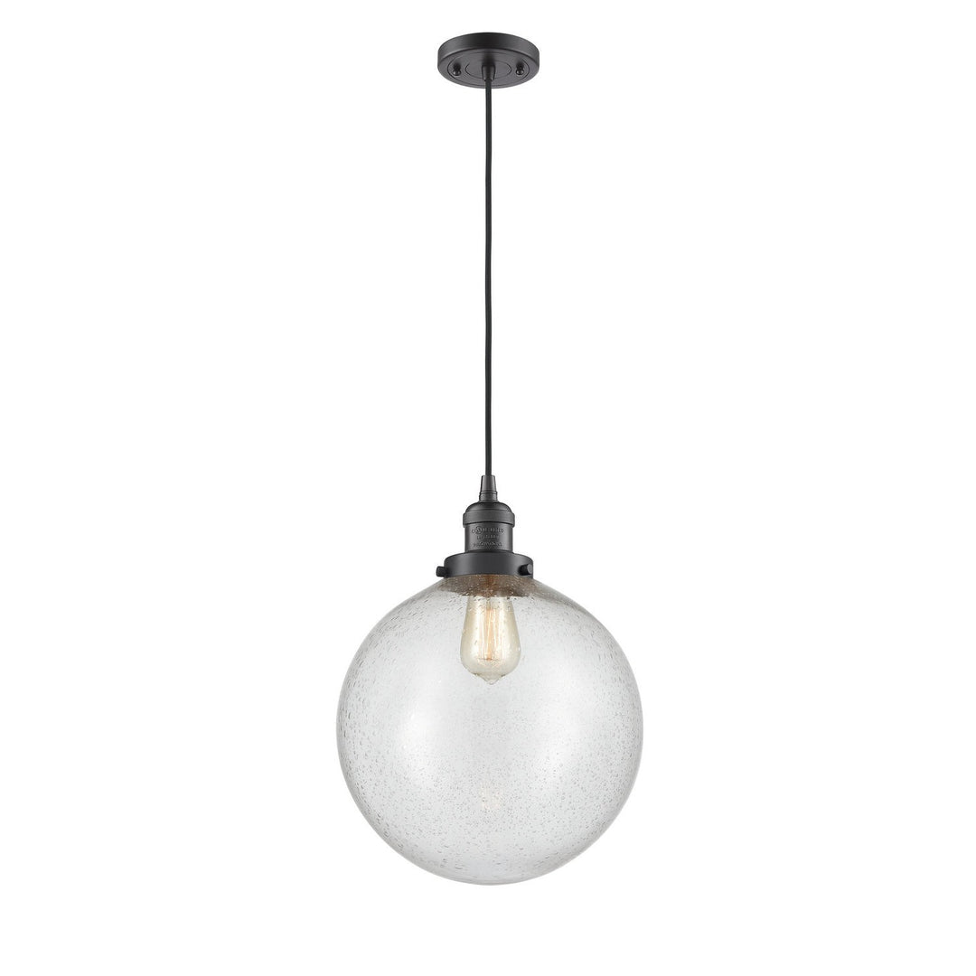 Innovations Franklin Restoration 201C-OB-G204-12-LED Pendant Light - Oil Rubbed Bronze