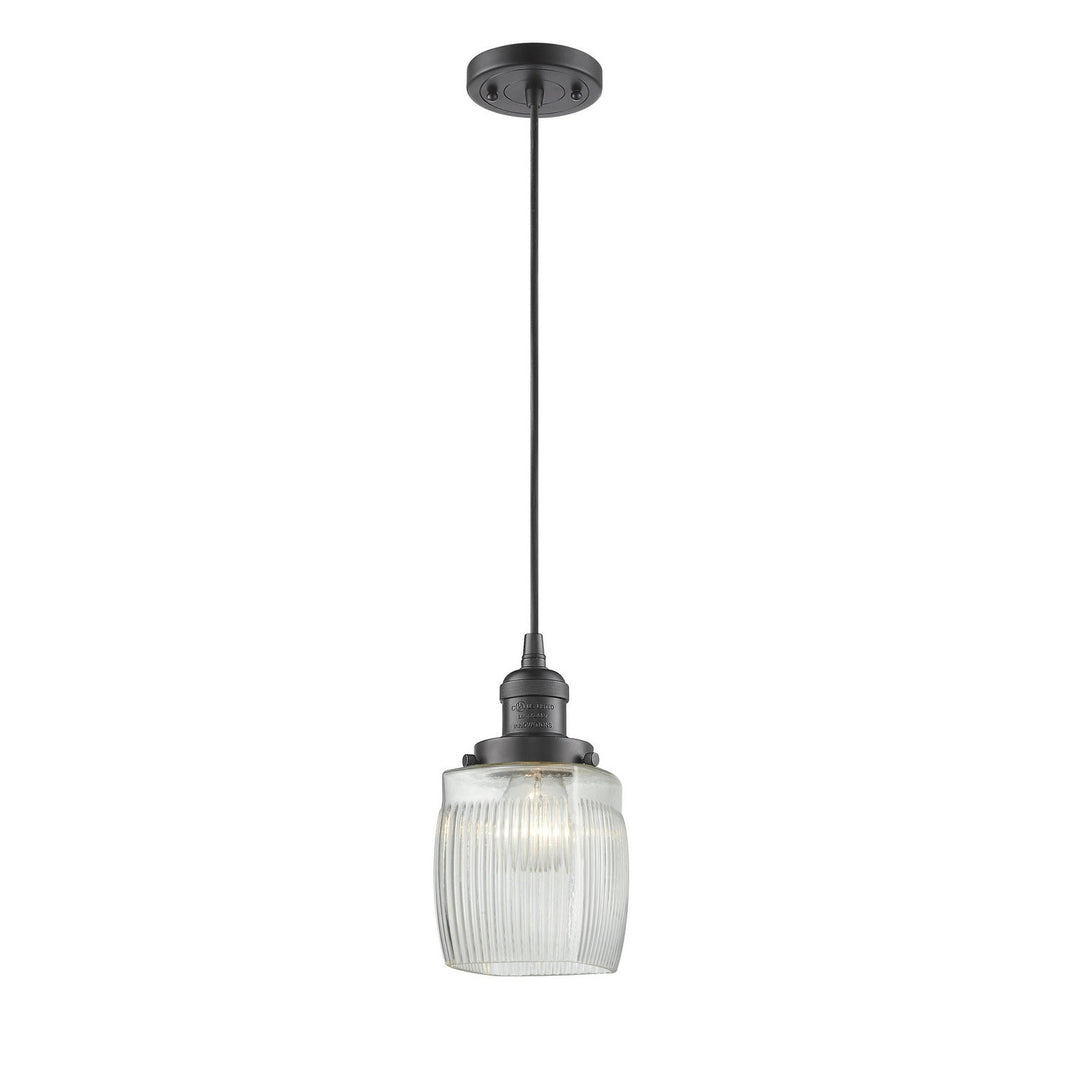 Innovations Franklin Restoration 201C-OB-G302-LED Pendant Light - Oil Rubbed Bronze