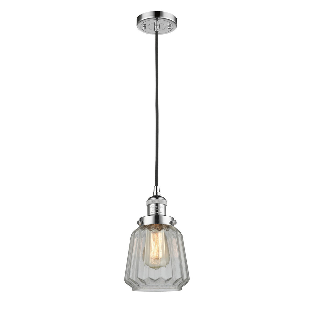 Innovations Franklin Restoration 201C-PC-G142 Pendant Light - Polished Chrome