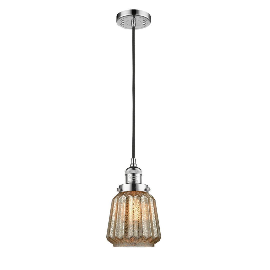 Innovations Franklin Restoration 201C-PC-G146-LED Pendant Light - Polished Chrome