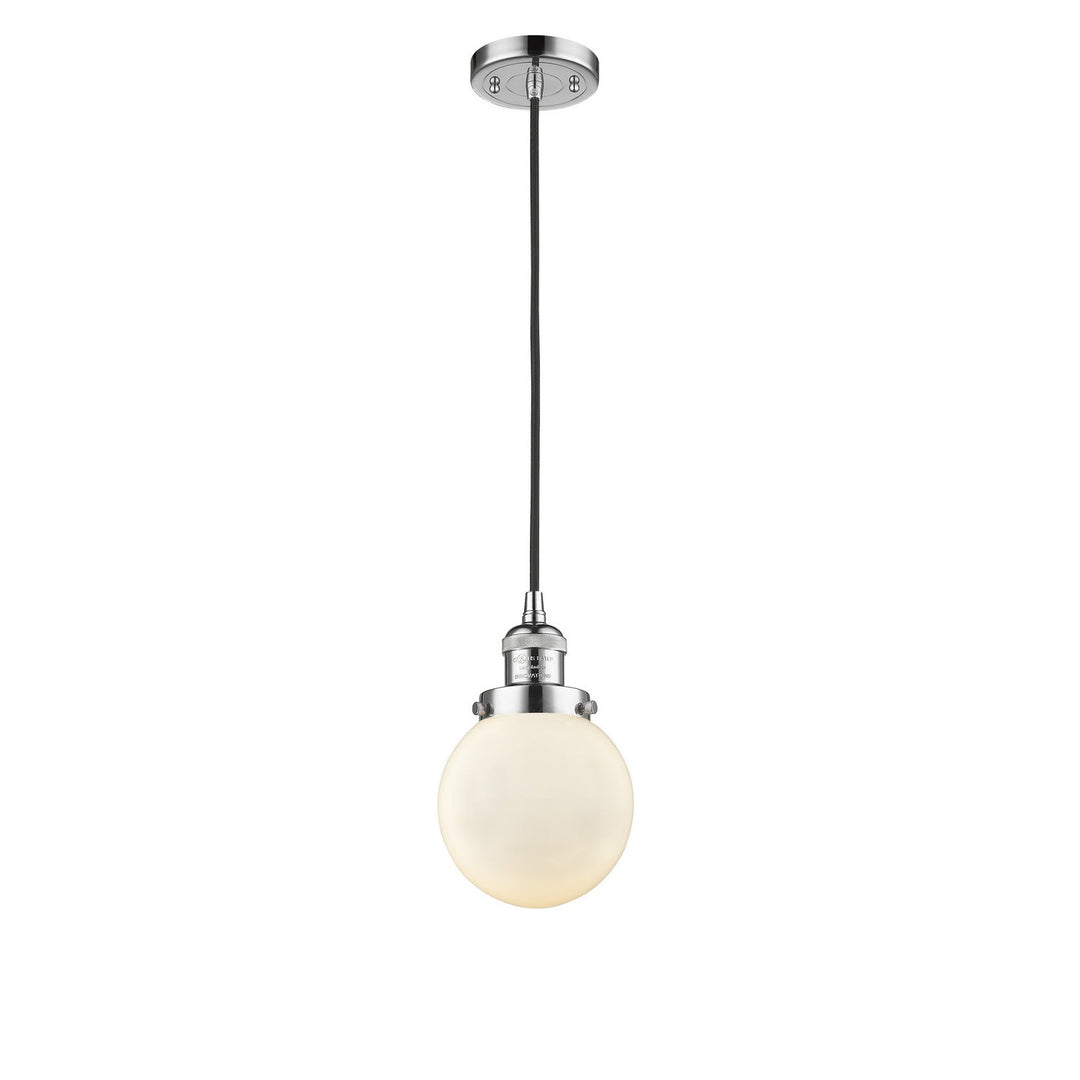 Innovations Franklin Restoration 201C-PC-G201-6 Pendant Light - Polished Chrome