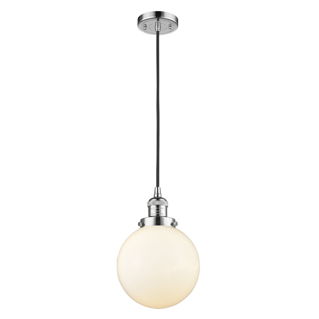 Innovations Franklin Restoration 201C-PC-G201-8 Pendant Light - Polished Chrome