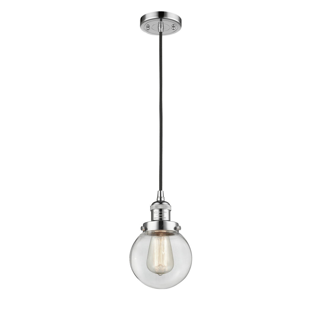 Innovations Franklin Restoration 201C-PC-G202-6 Pendant Light - Polished Chrome