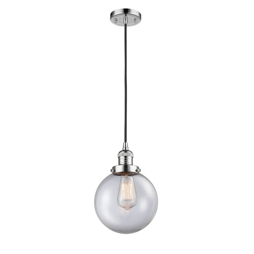 Innovations Franklin Restoration 201C-PC-G202-8 Pendant Light - Polished Chrome