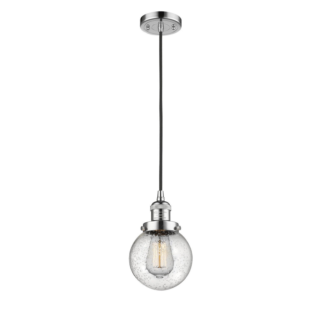 Innovations Franklin Restoration 201C-PC-G204-6 Pendant Light - Polished Chrome