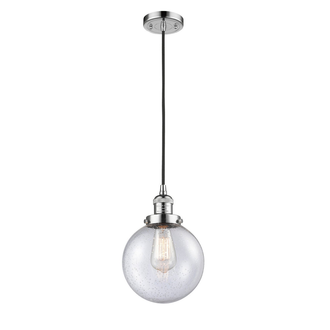 Innovations Franklin Restoration 201C-PC-G204-8 Pendant Light - Polished Chrome