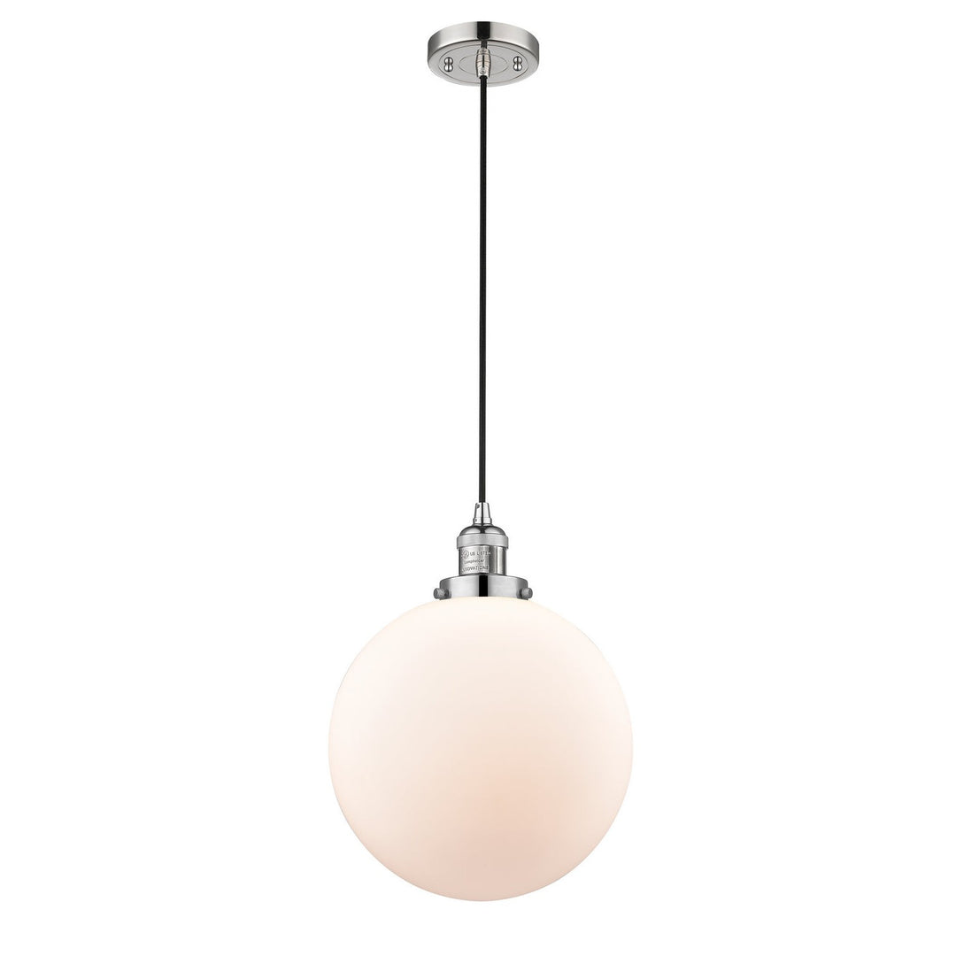 Innovations Franklin Restoration 201C-PN-G201-12 Pendant Light - Polished Nickel
