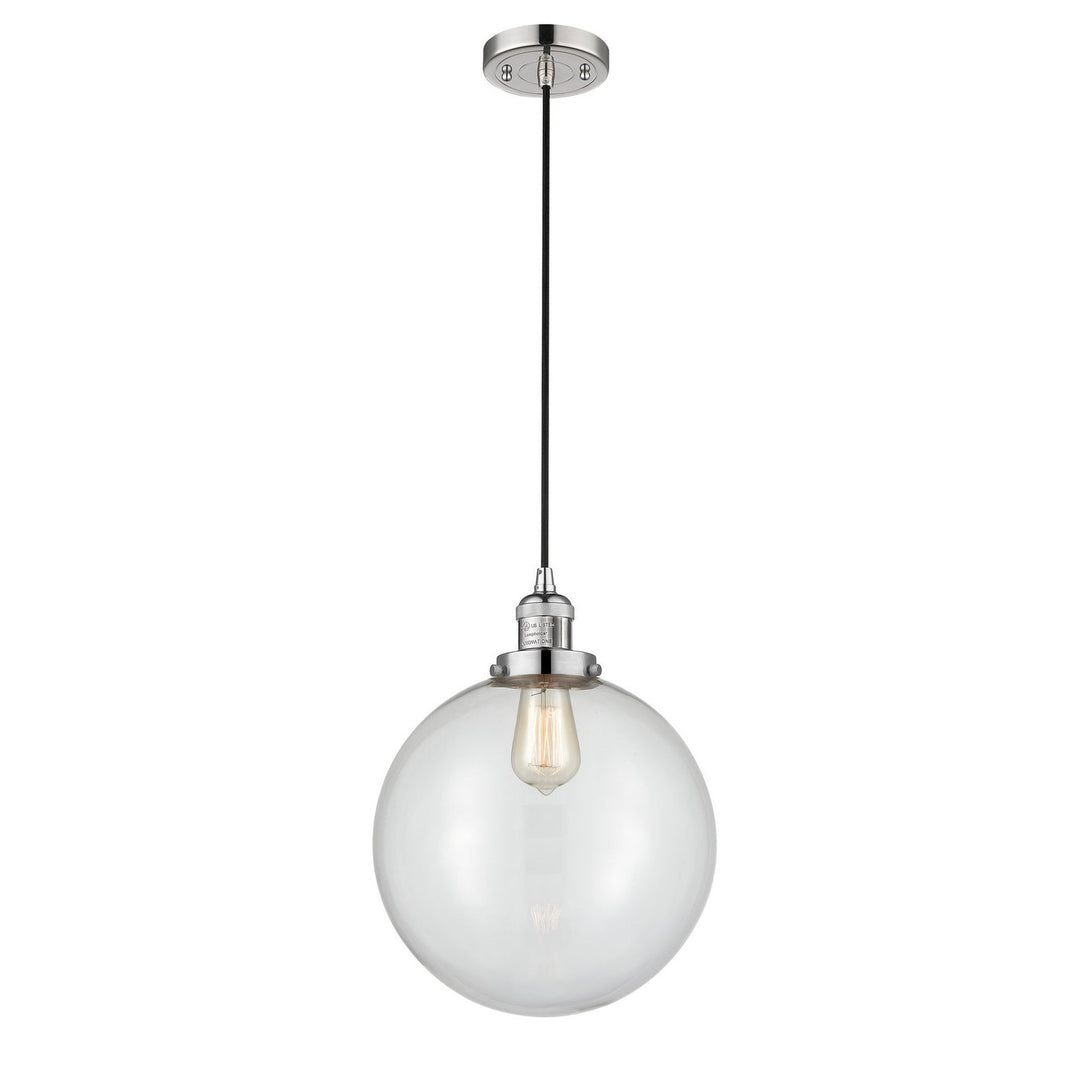 Innovations Franklin Restoration 201C-PN-G202-12 Pendant Light - Polished Nickel