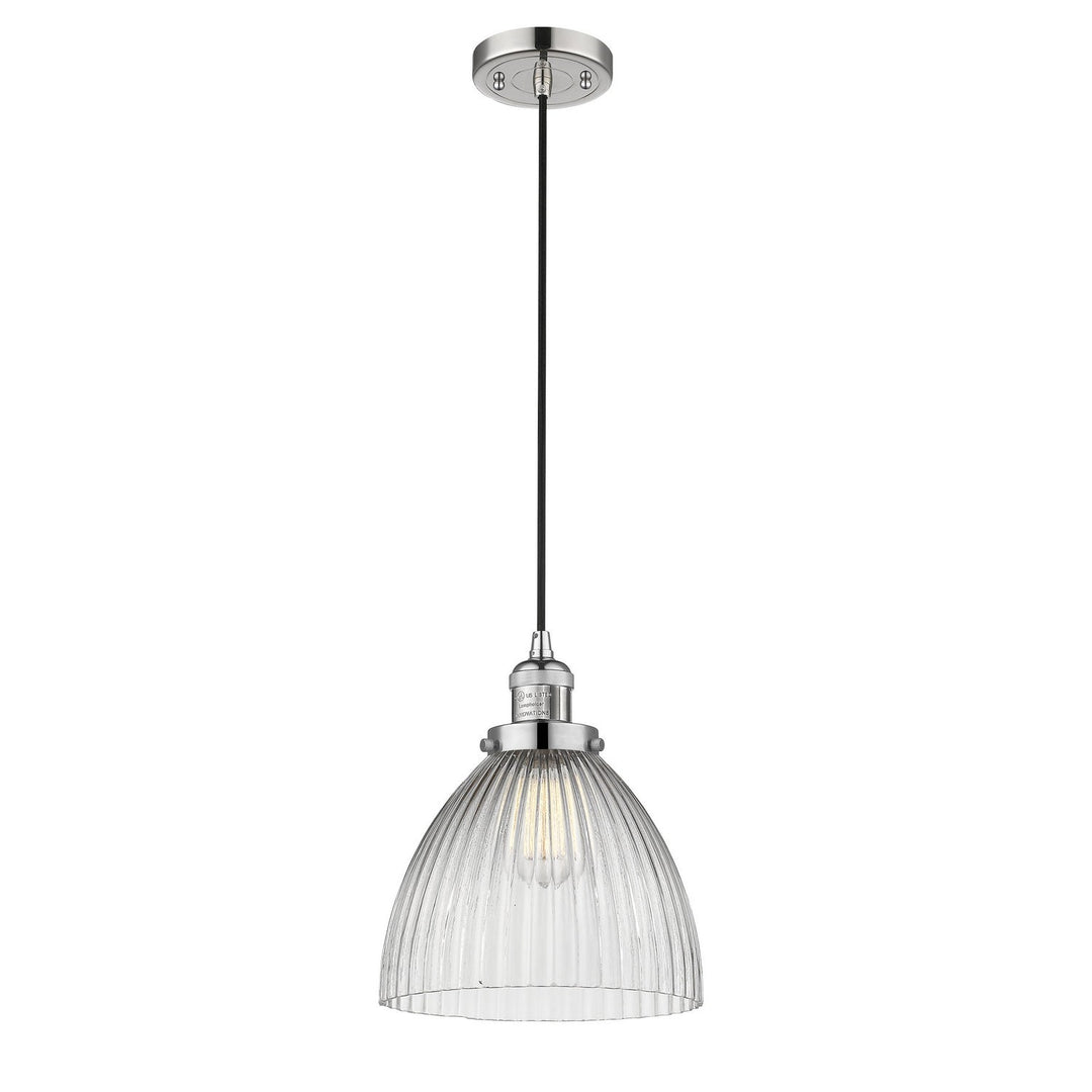 Innovations Franklin Restoration 201C-PN-G222-LED Pendant Light - Polished Nickel
