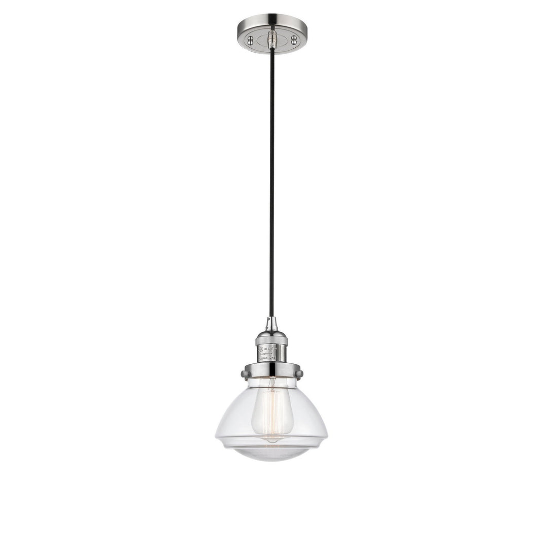 Innovations Franklin Restoration 201C-PN-G322 Pendant Light - Polished Nickel