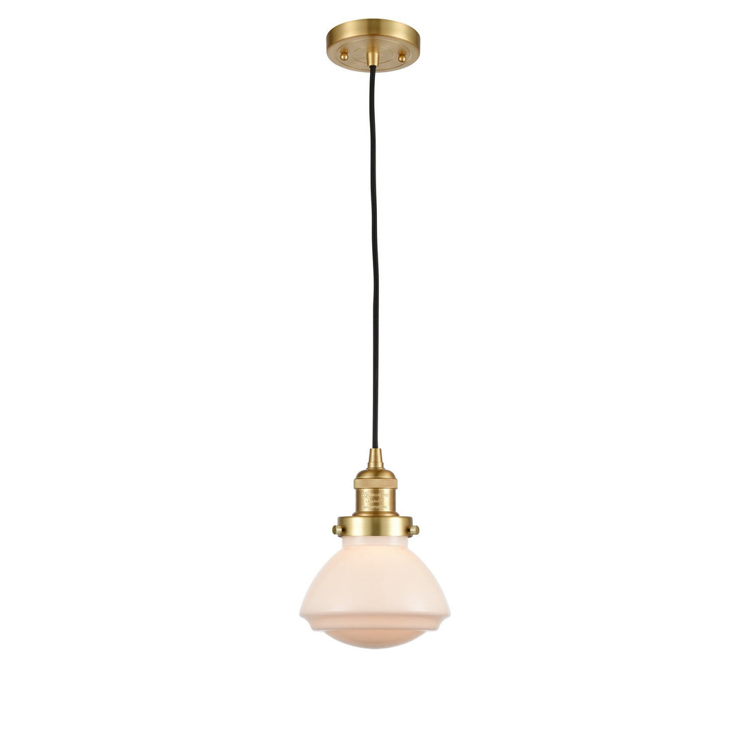 Innovations Franklin Restoration 201C-SG-G321-LED Pendant Light - Satin Gold