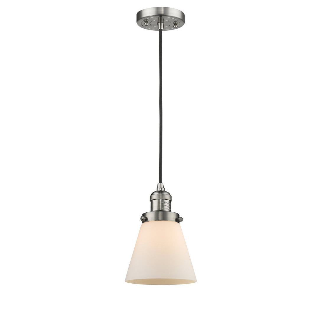 Innovations Franklin Restoration 201C-SN-G61-LED Pendant Light - Brushed Satin Nickel