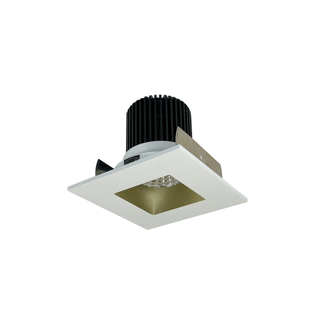 Nora Lighting NIOB-2SNDSQ35XCHMPW/10   Recessed Light Champagne Haze / Matte Powder White