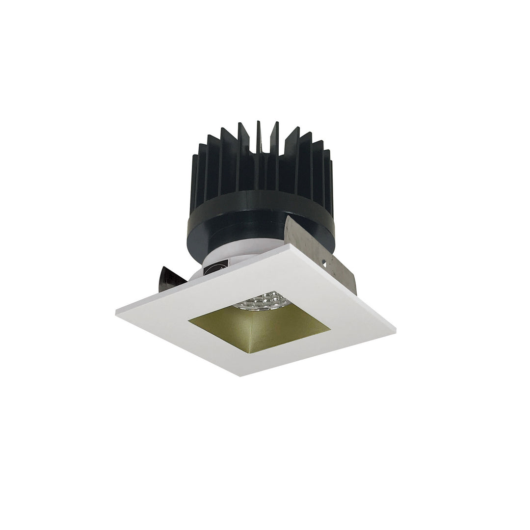 Nora Lighting NIOB-2SNDSQ35XCHMPW/HL   Recessed Light Champagne Haze / Matte Powder White
