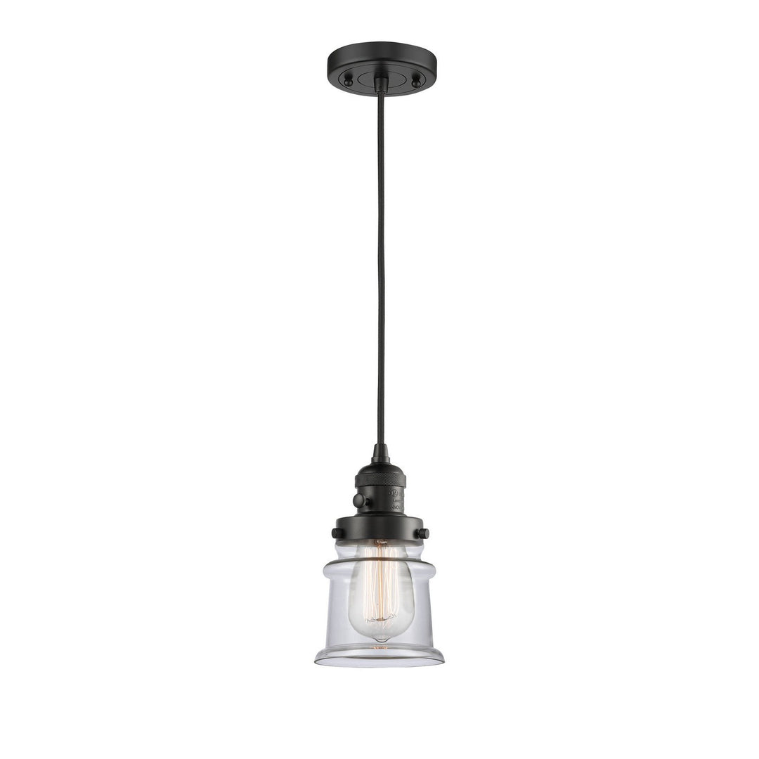 Innovations Franklin Restoration 201CSW-BK-G182S Pendant Light - Matte Black