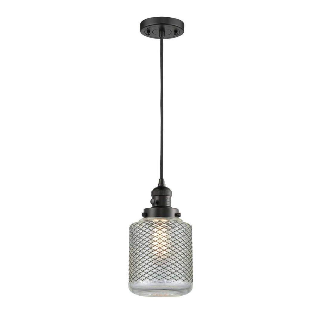 Innovations Franklin Restoration 201CSW-BK-G262 Pendant Light - Matte Black