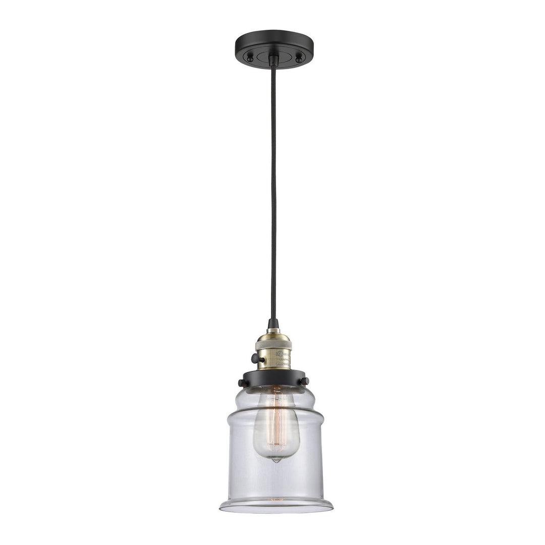 Innovations Franklin Restoration 201CSW-BAB-G182 Pendant Light - Black Antique Brass