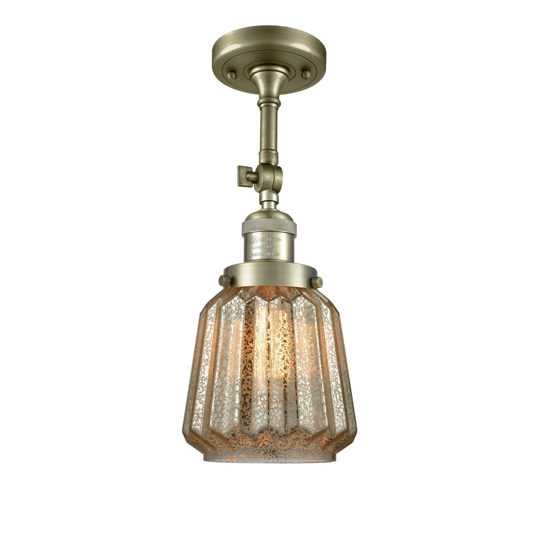 Innovations Franklin Restoration 201F-AB-G146-LED Ceiling Light - Antique Brass