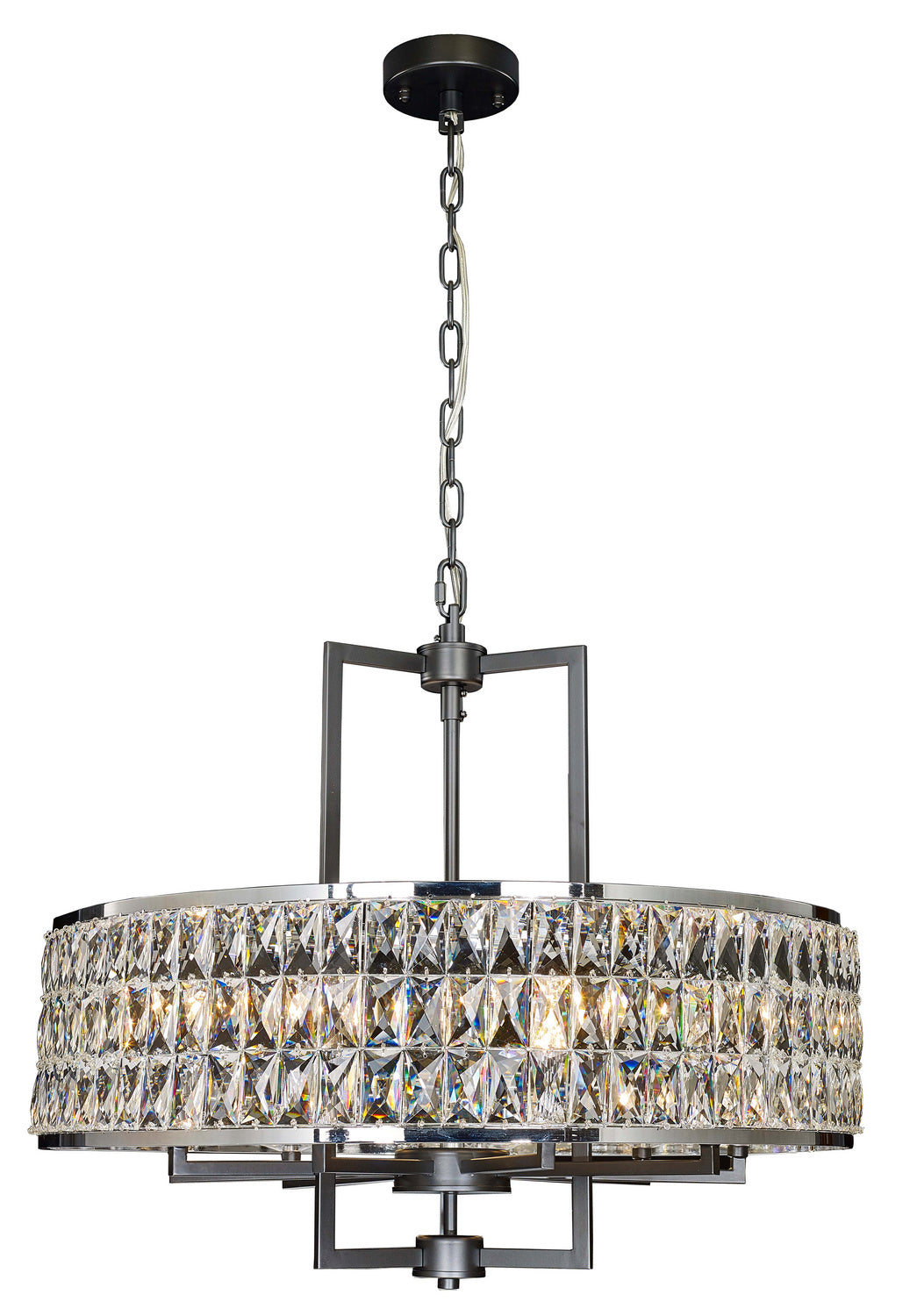 StarFire Cages 1628BC Chandelier Light - Black and Chrome