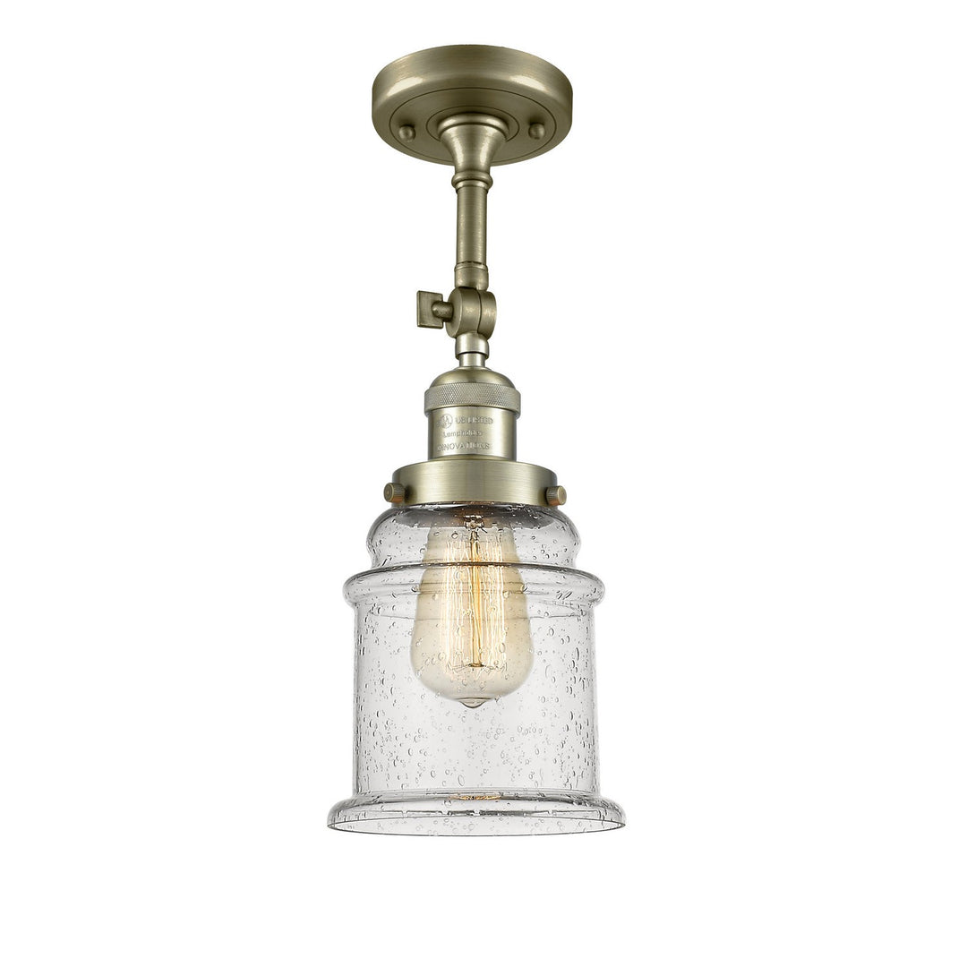 Innovations Franklin Restoration 201F-AB-G184 Ceiling Light - Antique Brass