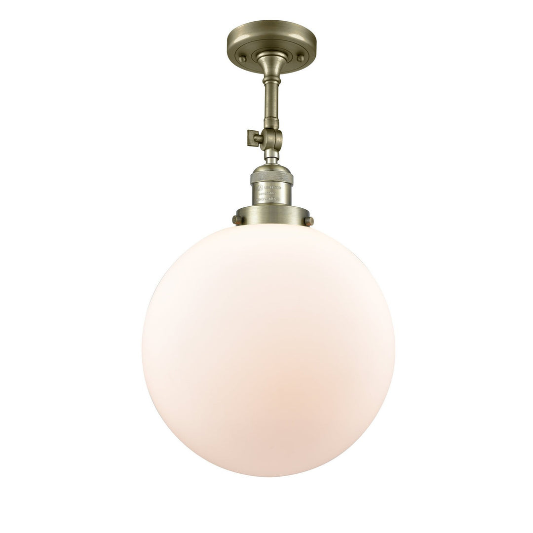Innovations Franklin Restoration 201F-AB-G201-12-LED Ceiling Light - Antique Brass