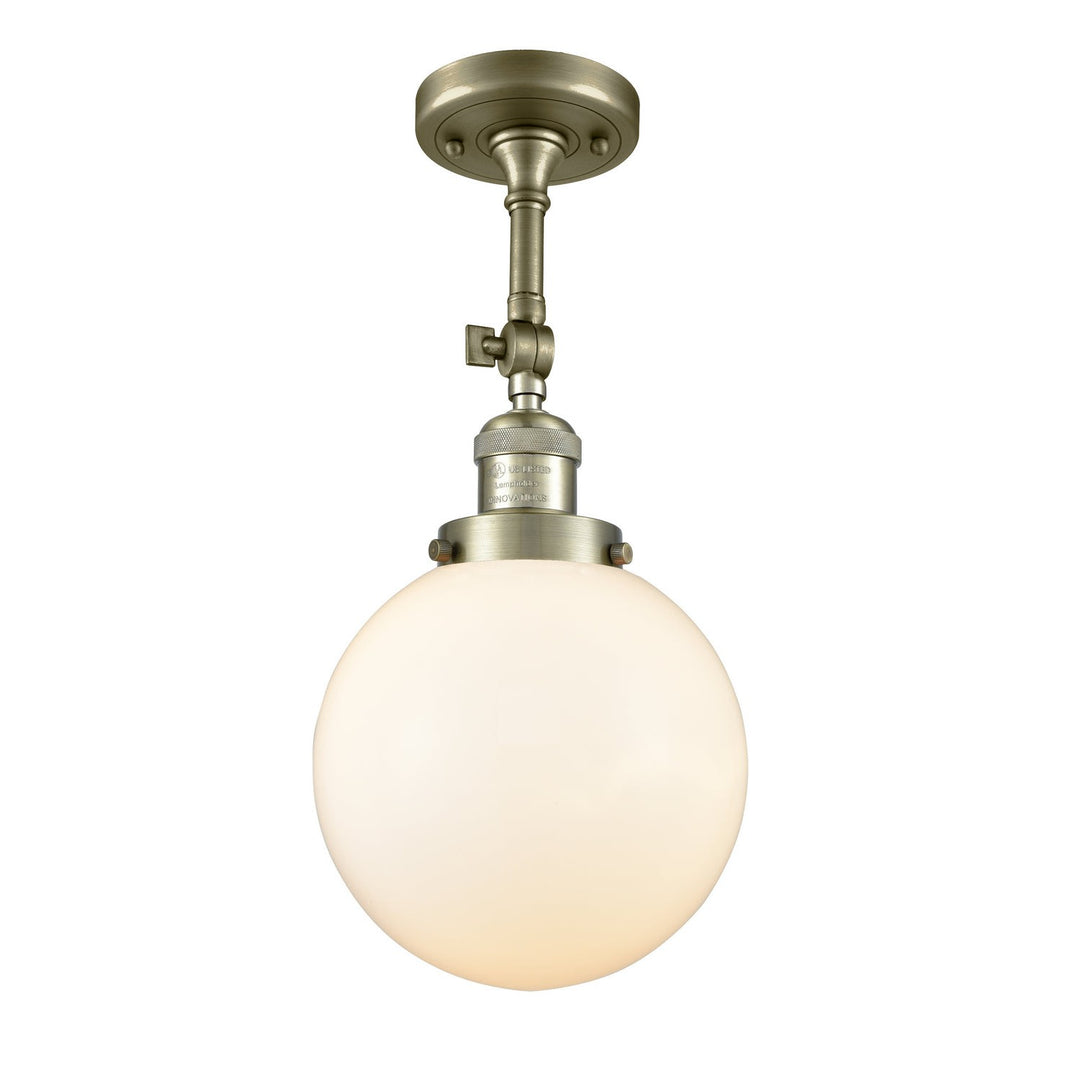 Innovations Franklin Restoration 201F-AB-G201-8-LED Ceiling Light - Antique Brass