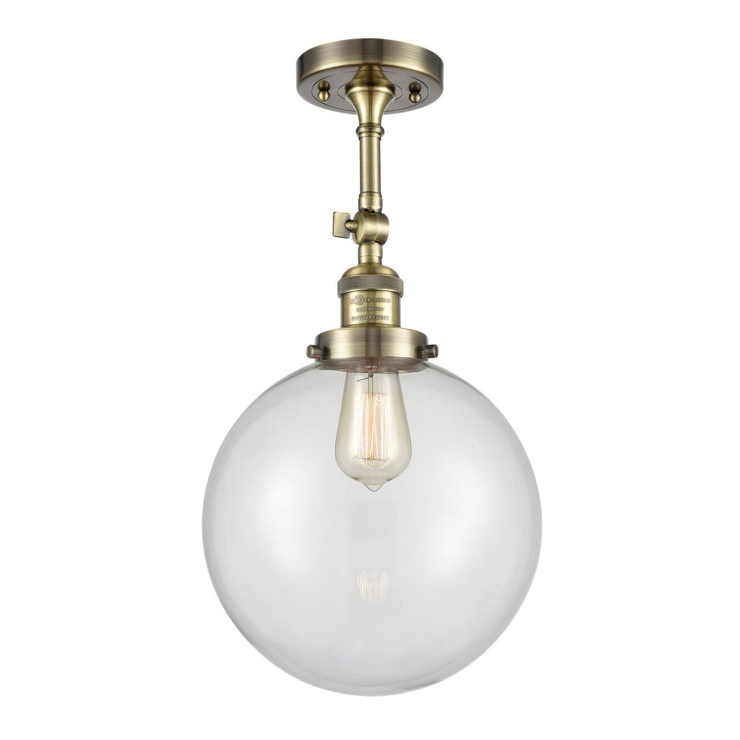 Innovations Franklin Restoration 201F-AB-G202-10-LED Ceiling Light - Antique Brass