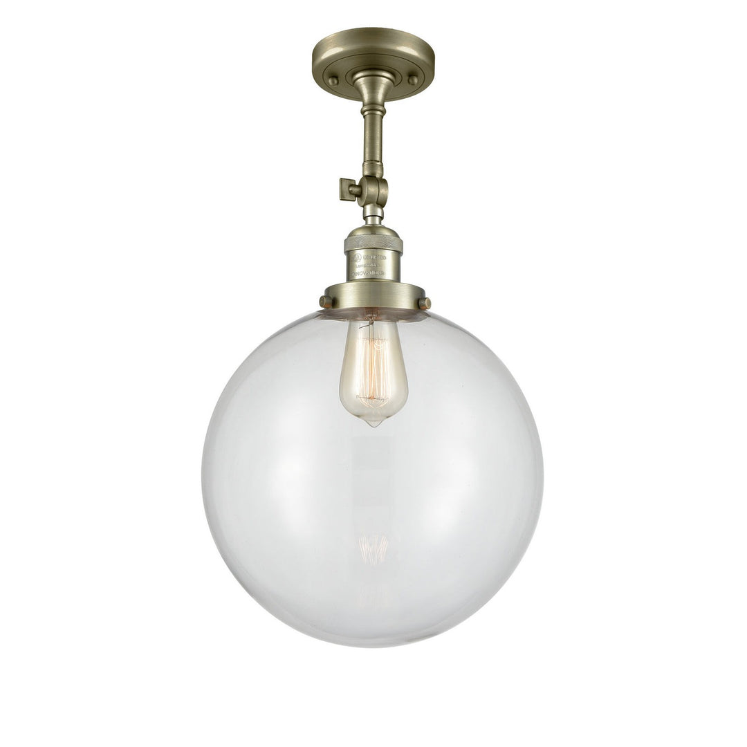 Innovations Franklin Restoration 201F-AB-G202-12 Ceiling Light - Antique Brass