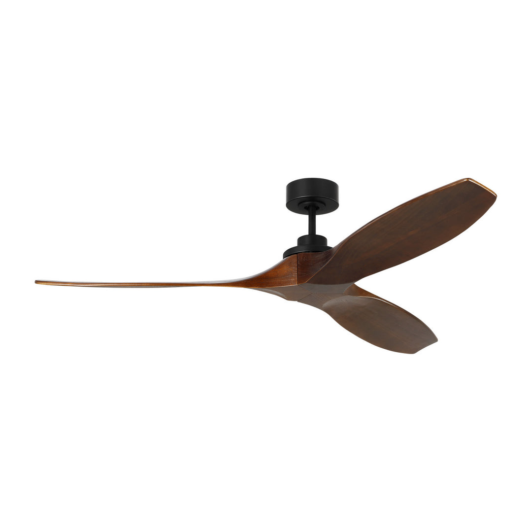 Visual Comfort Fan Collins 60 Smart 3CLNSM60MBK Ceiling Fan - Midnight Black, Dark Walnut/Dark Walnut/