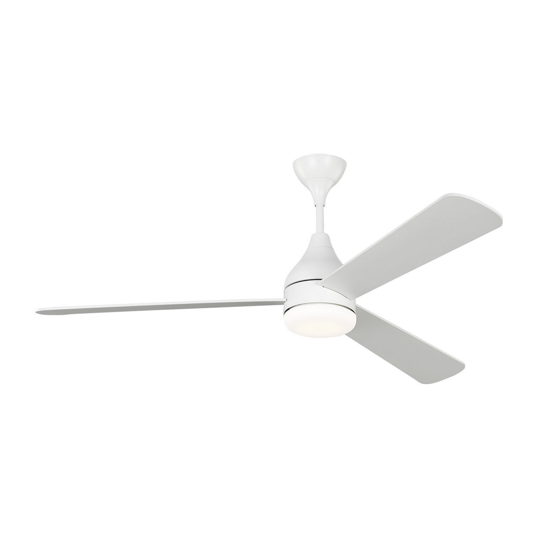 Visual Comfort Fan Streaming 60 Smart LED 3STMSM60RZWD Ceiling Fan - Matte White, Matte White/Matte White/