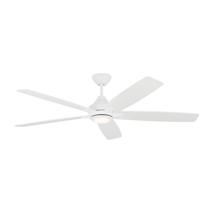 Visual Comfort Fan Lowden 60 Smart LED 5LWDSM60RZWD Ceiling Fan - Matte White, Matte White/Matte White/