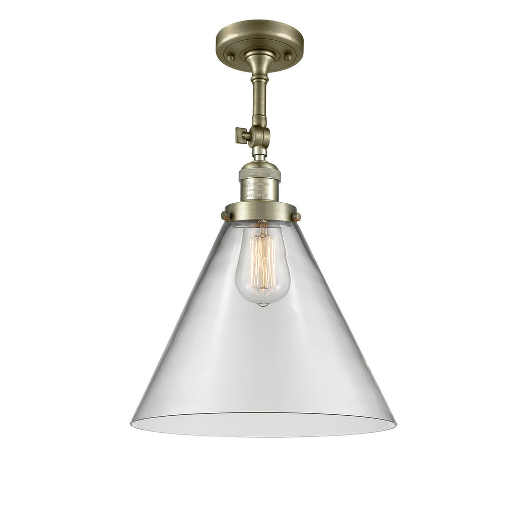 Innovations Franklin Restoration 201F-AB-G42-L Ceiling Light - Antique Brass