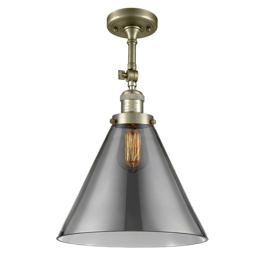 Innovations Franklin Restoration 201F-AB-G43-L Ceiling Light - Antique Brass