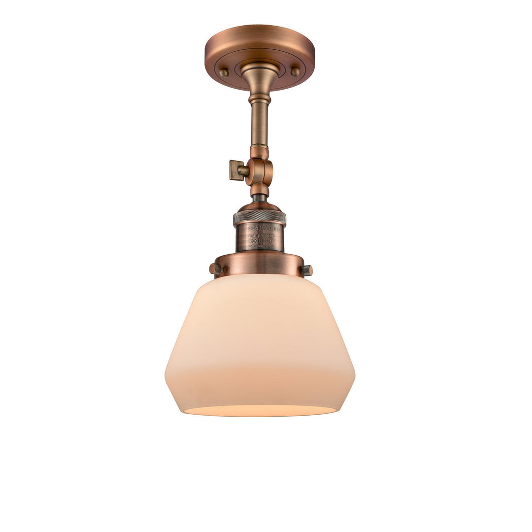 Innovations Franklin Restoration 201F-AC-G171-LED Ceiling Light - Antique Copper