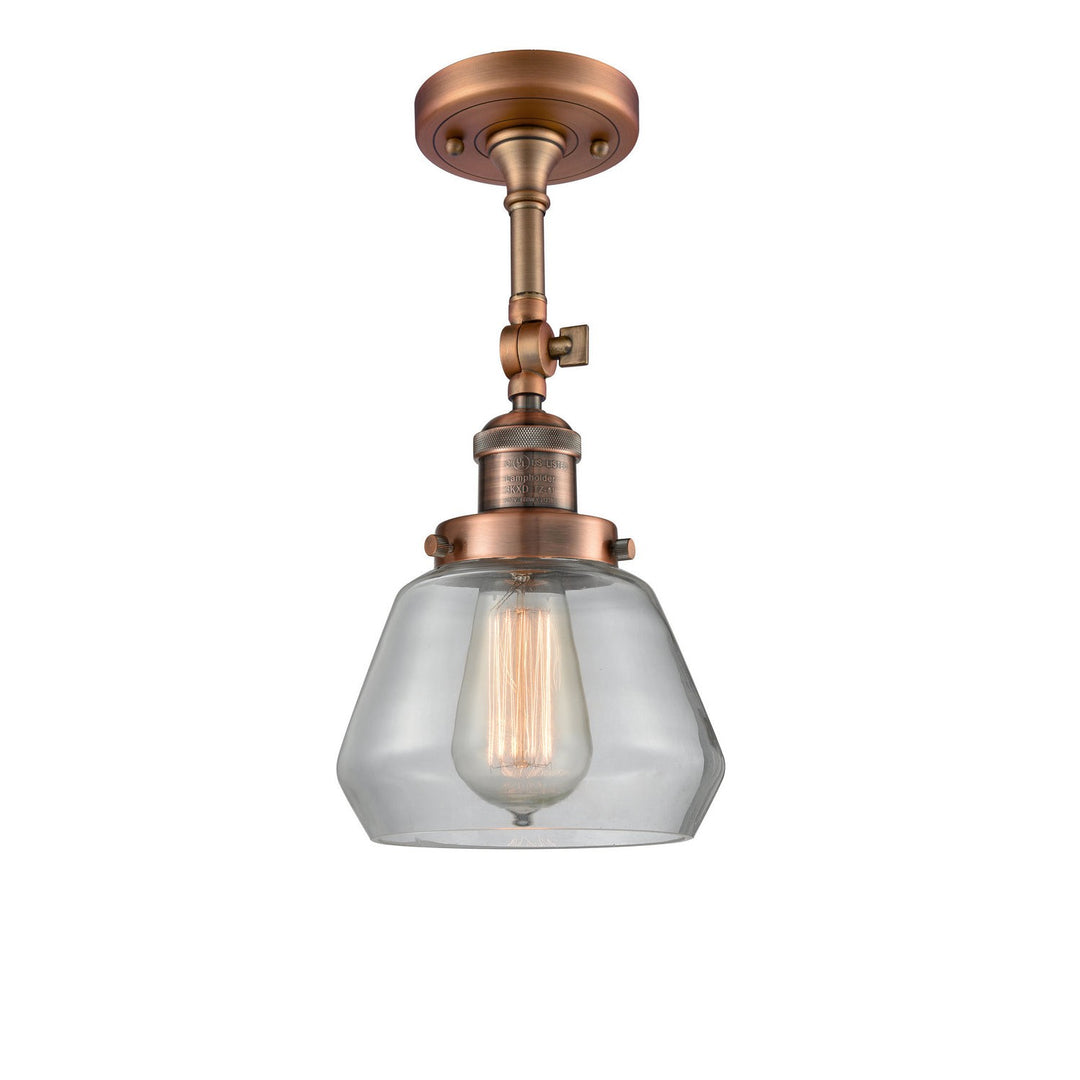 Innovations Franklin Restoration 201F-AC-G172-LED Ceiling Light - Antique Copper
