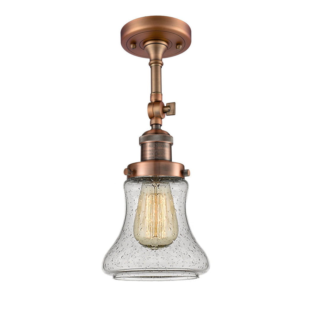 Innovations Franklin Restoration 201F-AC-G194-LED Ceiling Light - Antique Copper