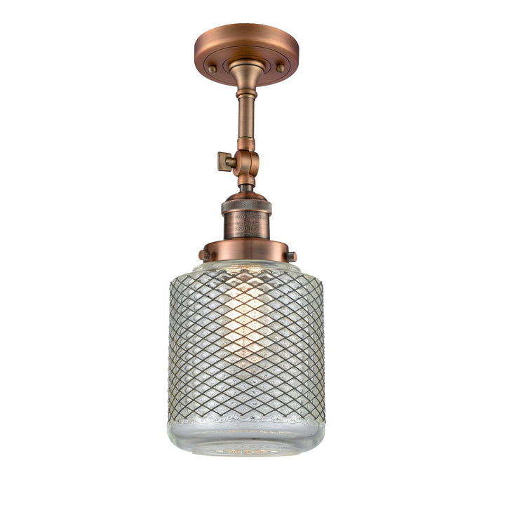 Innovations Franklin Restoration 201F-AC-G262 Ceiling Light - Antique Copper