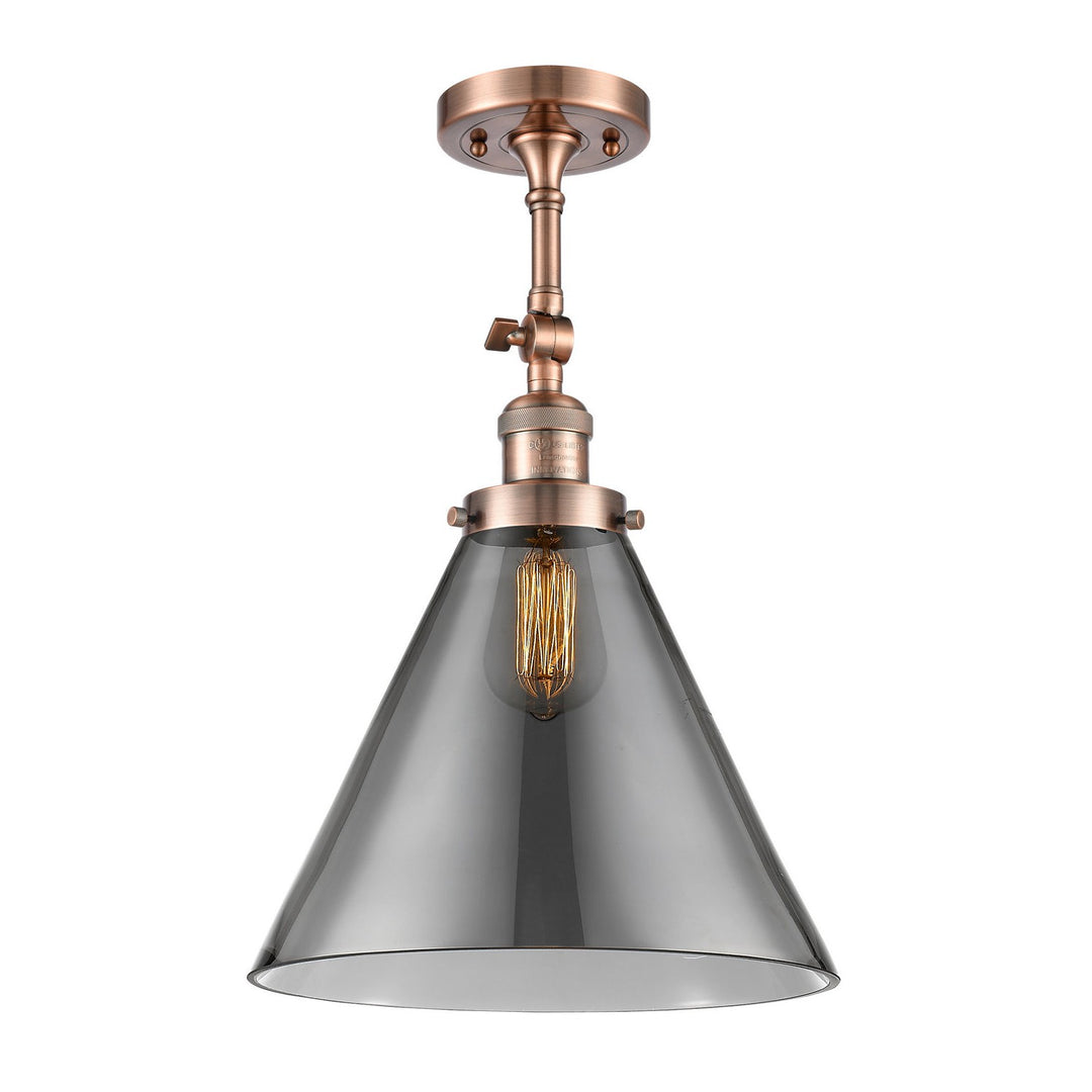 Innovations Franklin Restoration 201F-AC-G43-L-LED Ceiling Light - Antique Copper