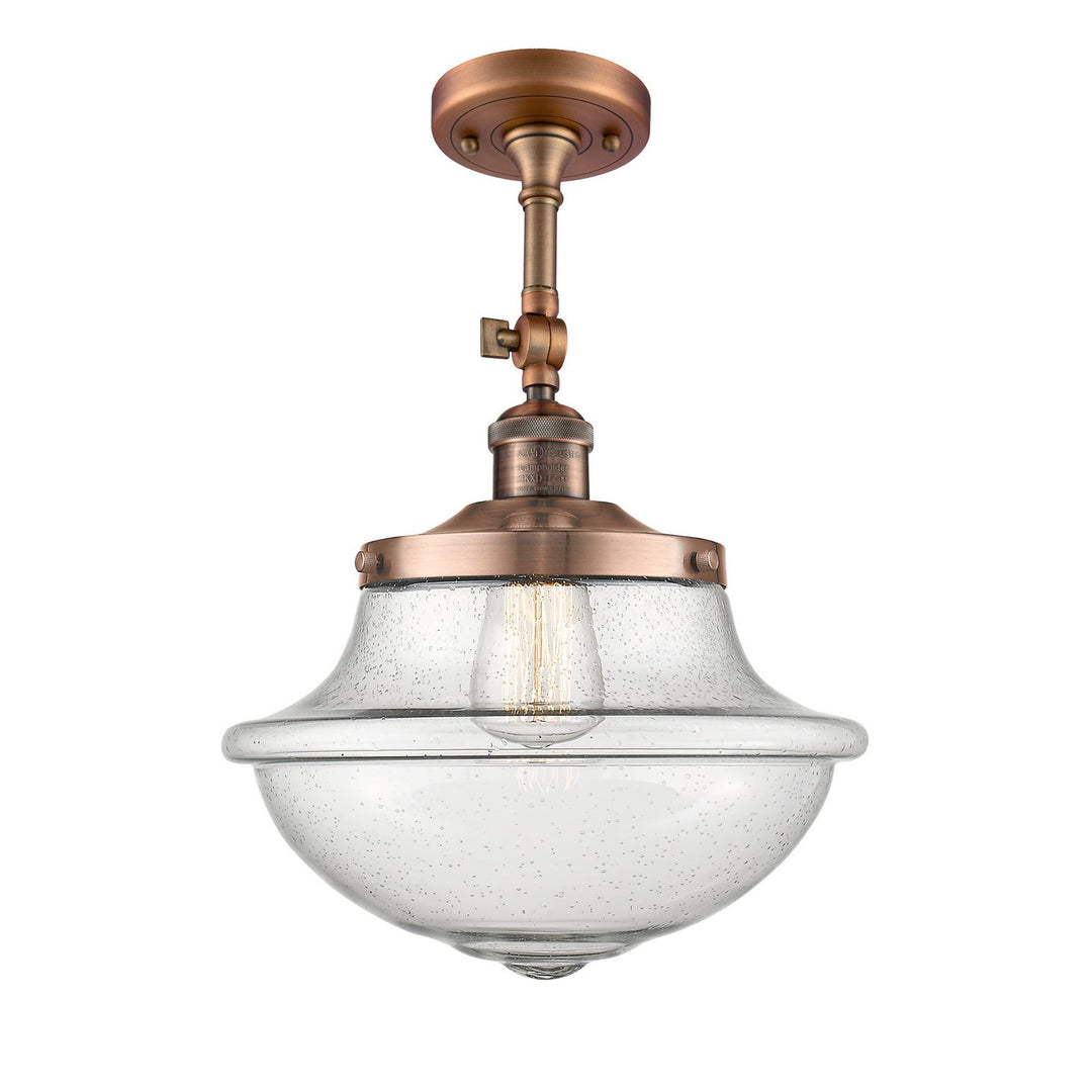 Innovations Franklin Restoration 201F-AC-G544-LED Ceiling Light - Antique Copper