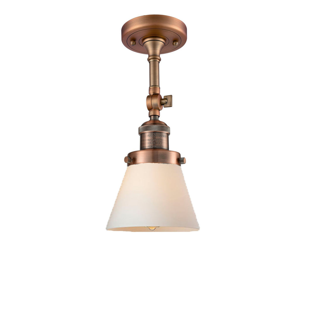 Innovations Franklin Restoration 201F-AC-G61-LED Ceiling Light - Antique Copper